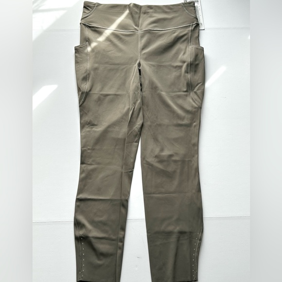 🍂NWT Lululemon Nulux 25” Run Tight. Color: Carbon Dust. Size: 12 - Picture 4 of 14